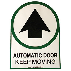 Door Controls USA | DECAL, AUTODOOR KEEP MOVING