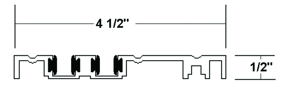 Door Controls USA | DURAGLIDE TRACK W/VINYL-CL
