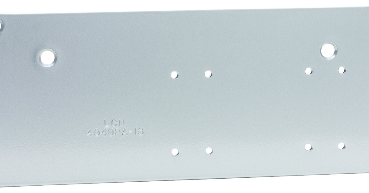 4040XP-18PA-693 LCN PA MOUNT DROP PLATE BLACK | Door Controls USA