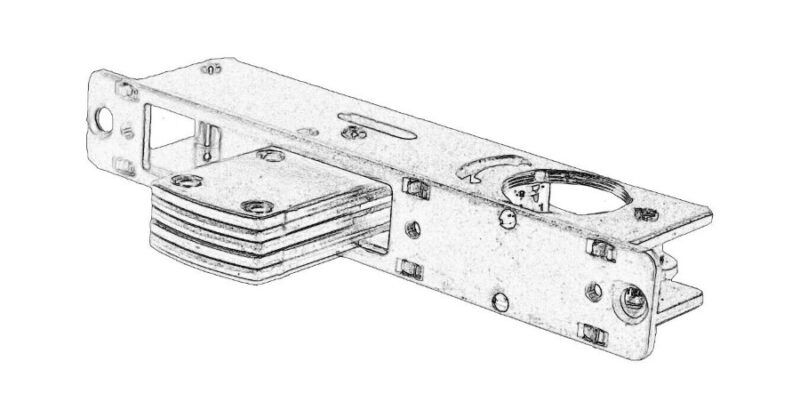DBL-02 DCM-HDWR DEADBOLT LOCK, 1-1/8in BACKSET- | Door Controls USA